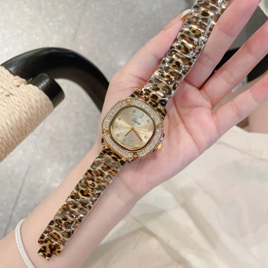 Fashion Gold Leopard Women’s Watch – Retro Luxury Roman Numeral Quartz Wristwatch, Elegant Reloj Mujer A269